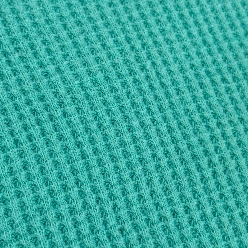 Woman Within Sea Green Thermal Weave Long Sleeve Top - Picture 5 of 8
